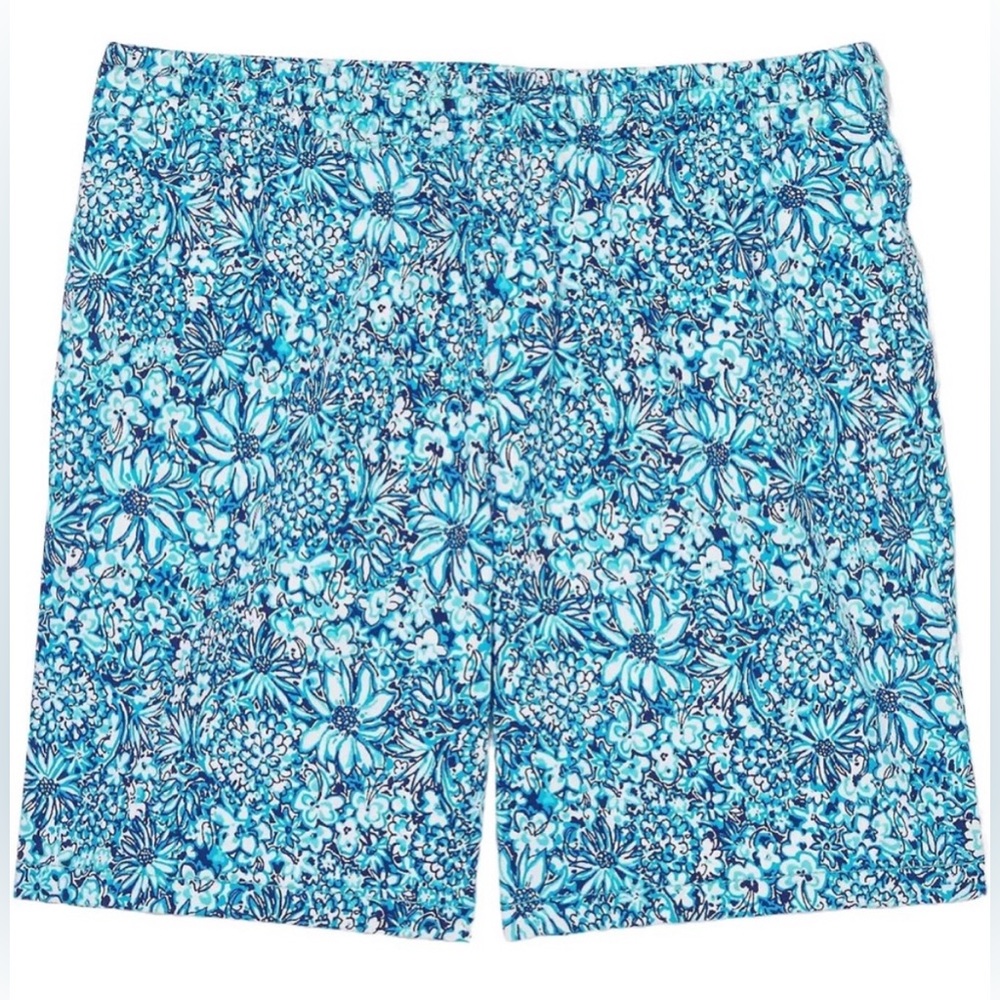 NWT Lilly Pulitzer Boys Coral Coast Cumulus Blue Floral Blooming Together S New